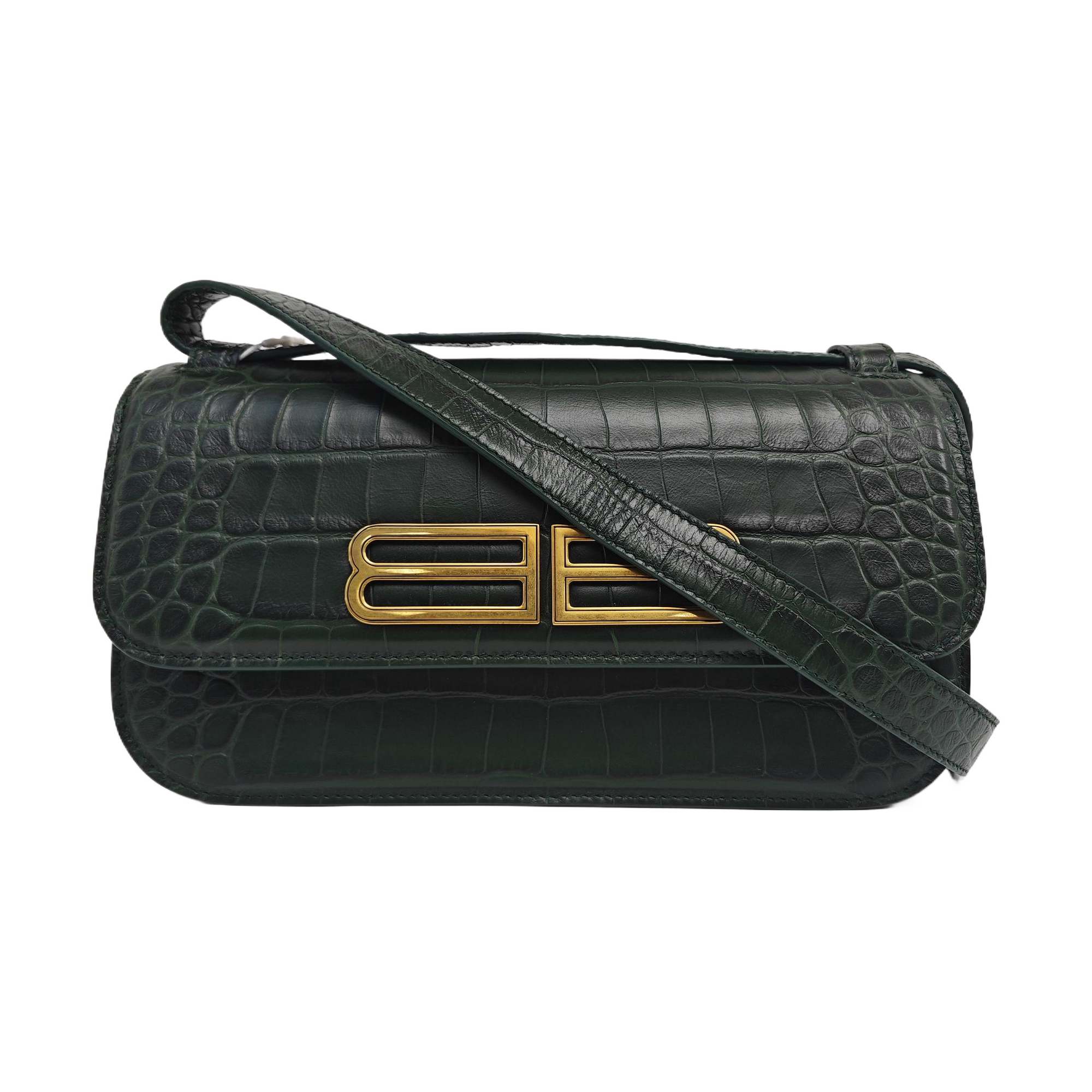 Calfskin Shoulder Bag Green