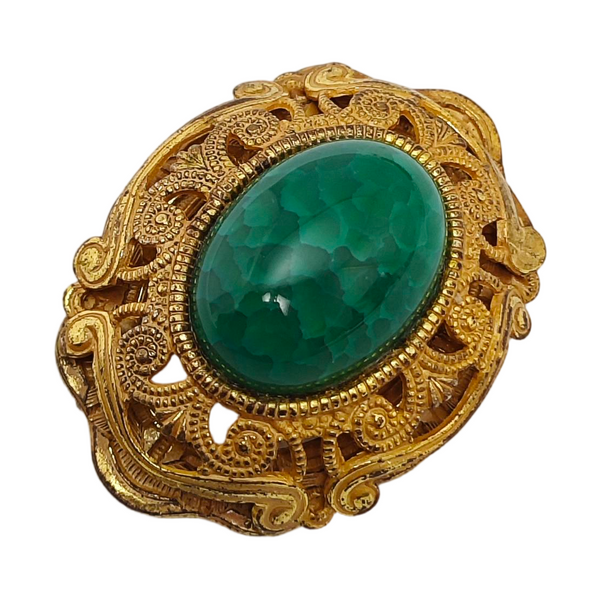 Metal Gold Brooch