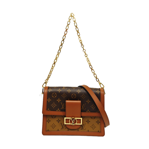 DAUPHINE MM Monogram Coated Canvas Brown