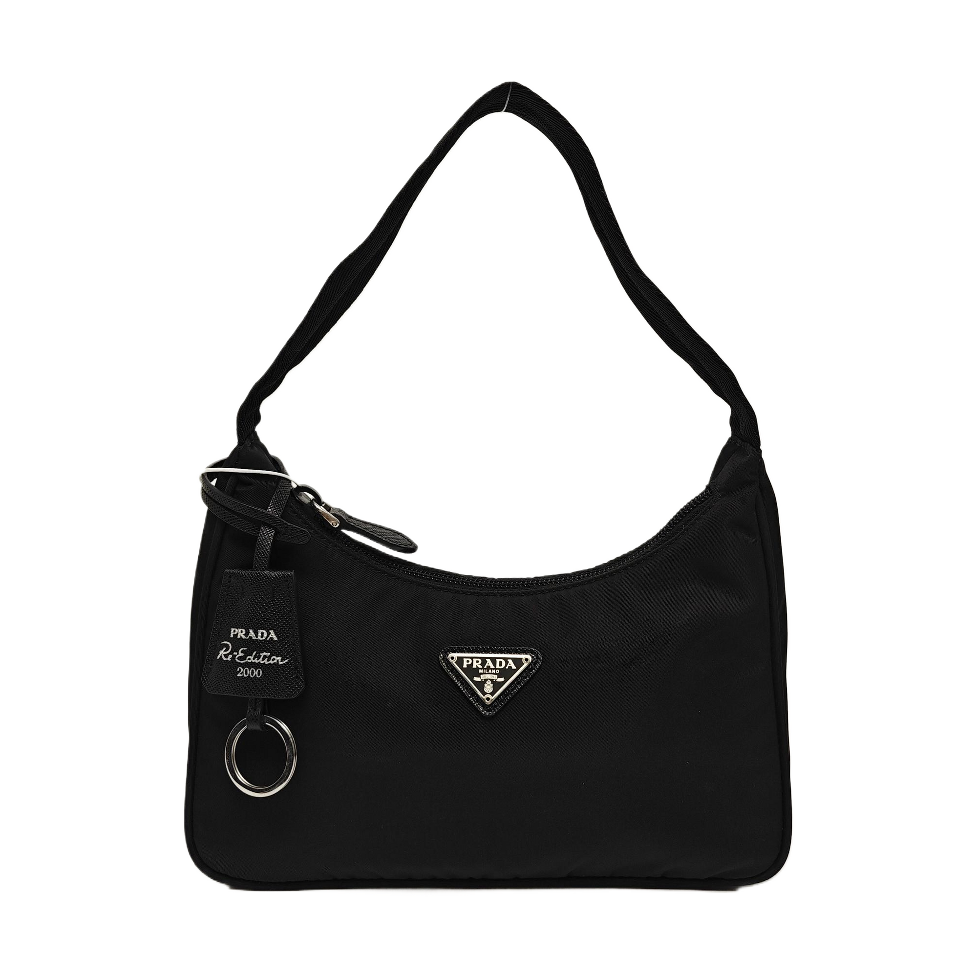 Minibolso de nailon Re-Edition2000 negro