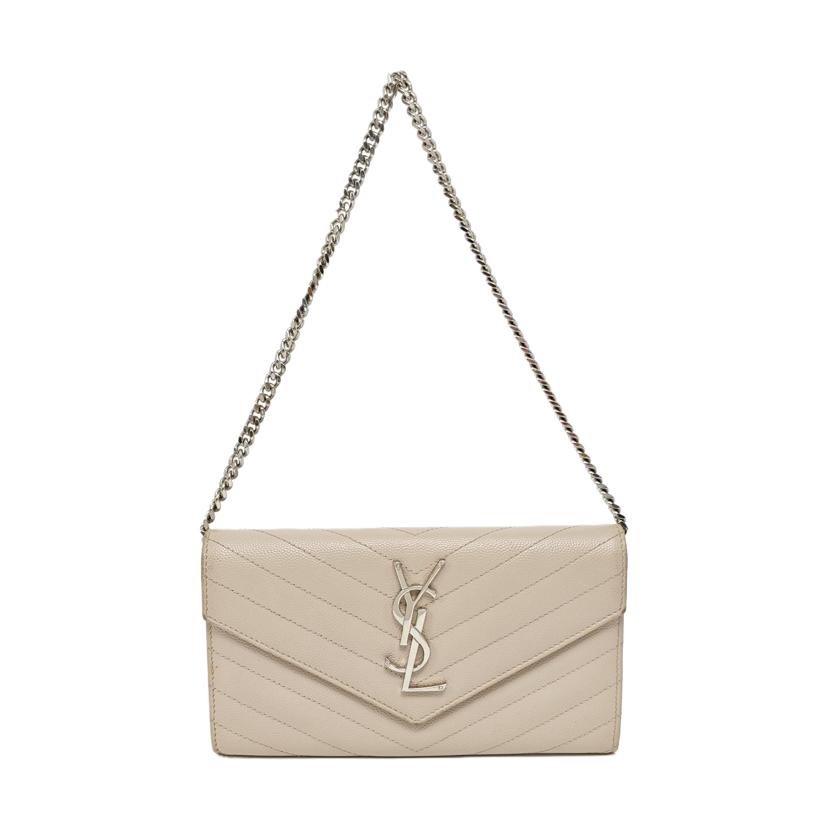 MONOGRAM Chevron Calfskin Pink