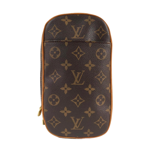 GANGE Monogram Coated Canvas Brown