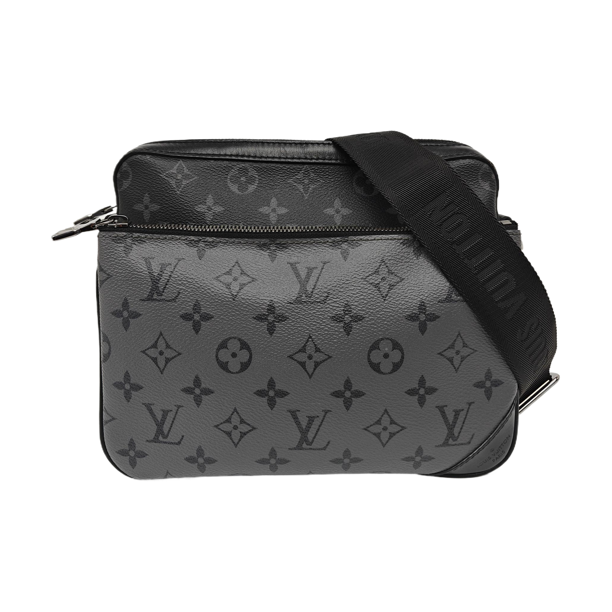 TRIO Monogram Coated Canvas Gray