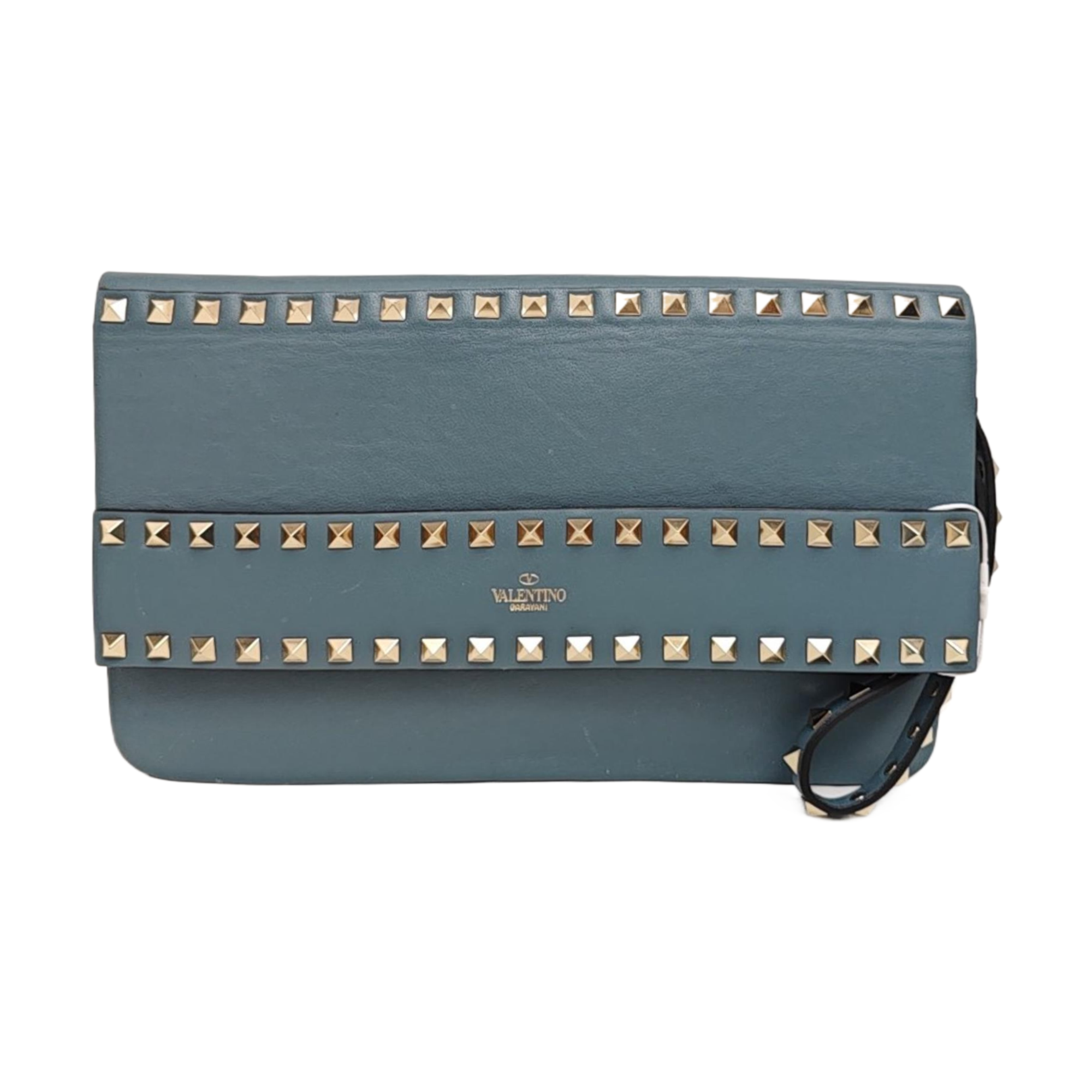 Rockstud Calfskin Blue