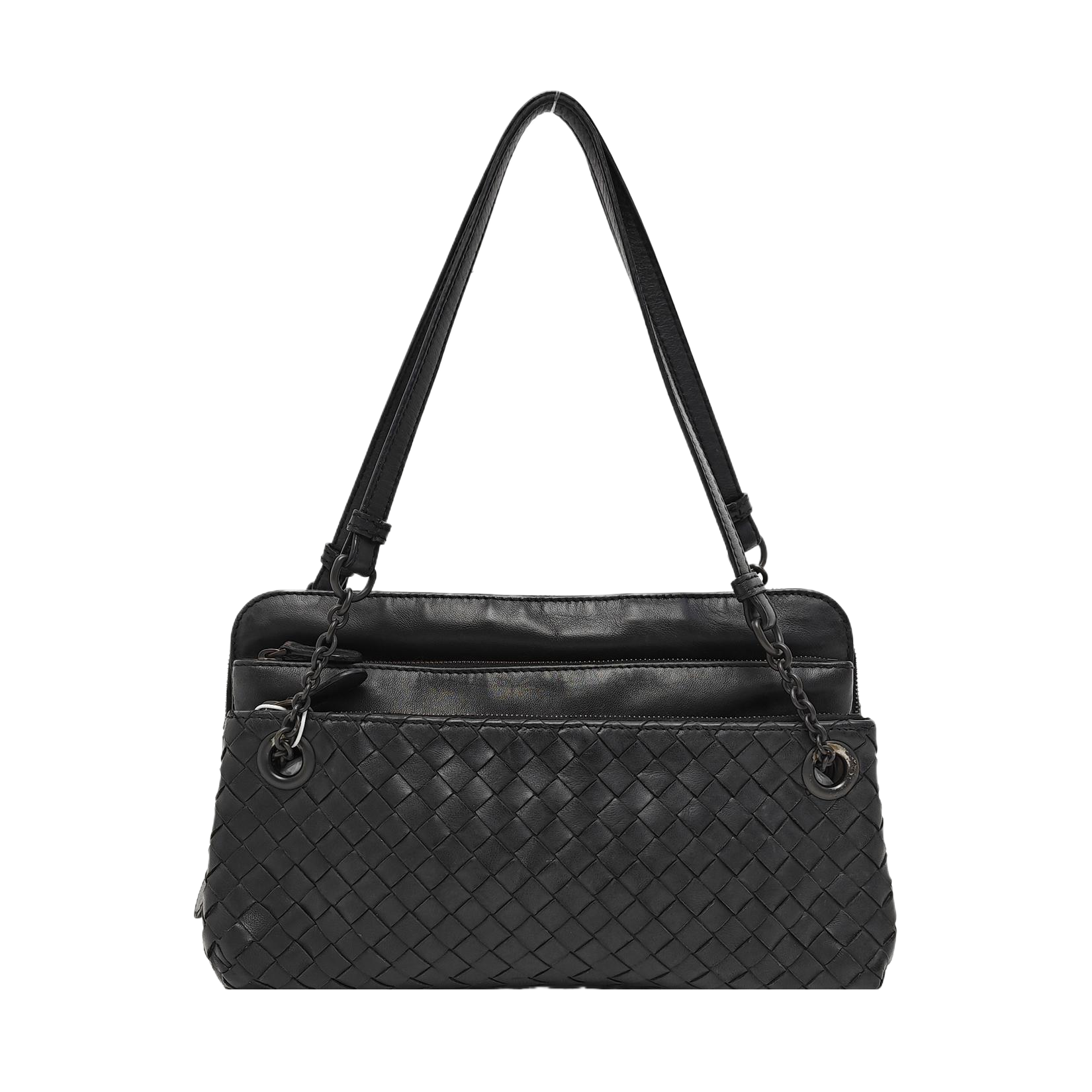 Calfskin Top Handle Bag Black