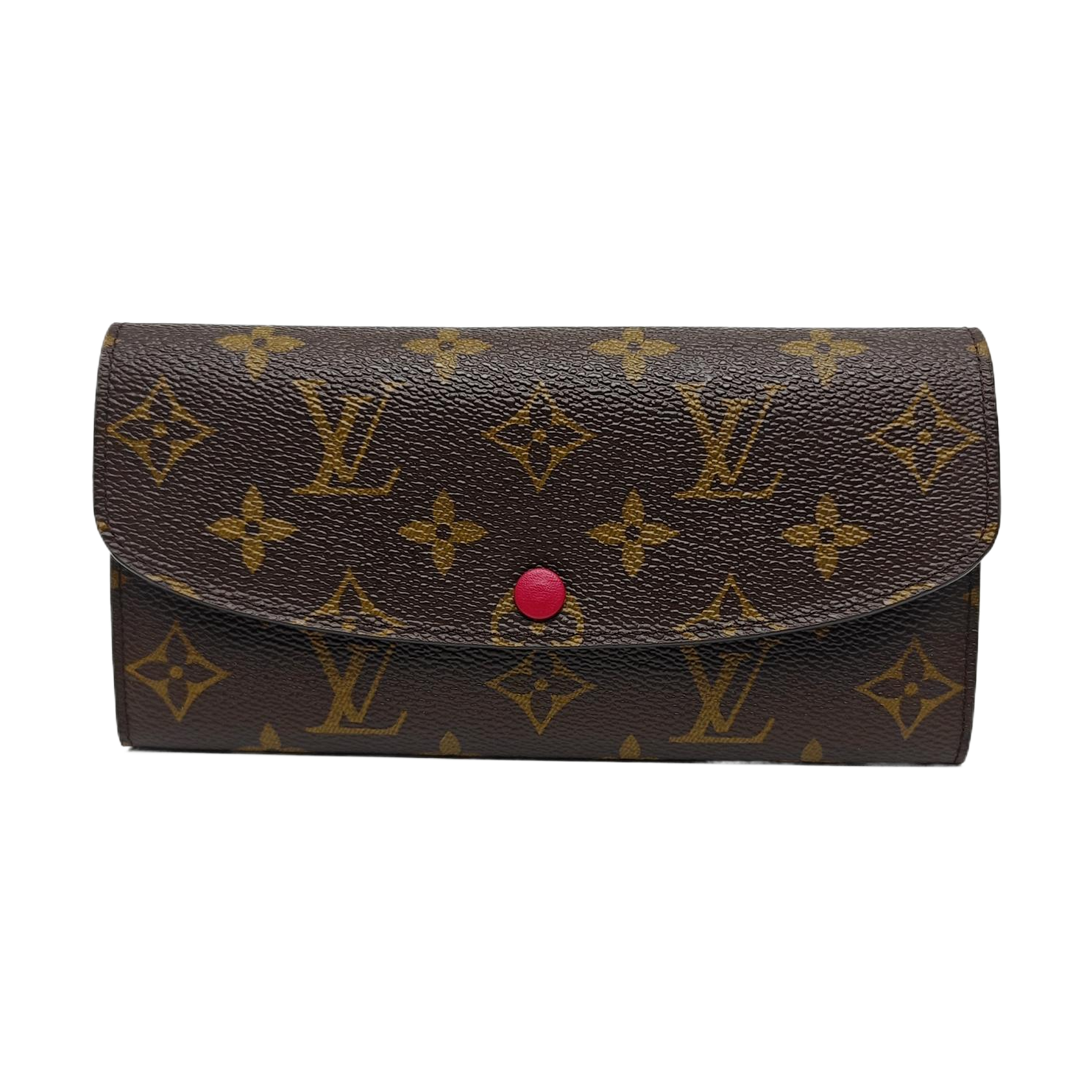 EMILIE Monogram Coated Canvas Brown Wallet