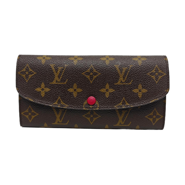EMILIE Monogram Coated Canvas Brown Wallet