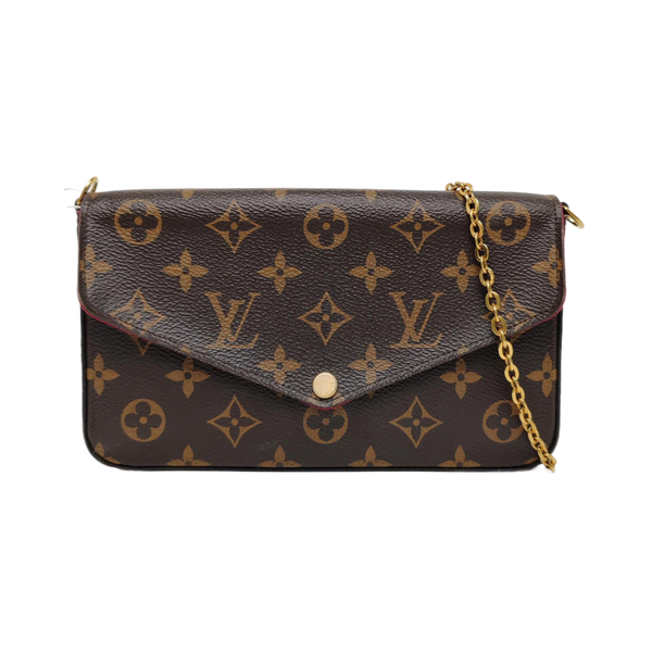 Authenticated pre-owned  FÉLICIE Monogram Coated Canvas Brown - Crossbody Bag at Looply