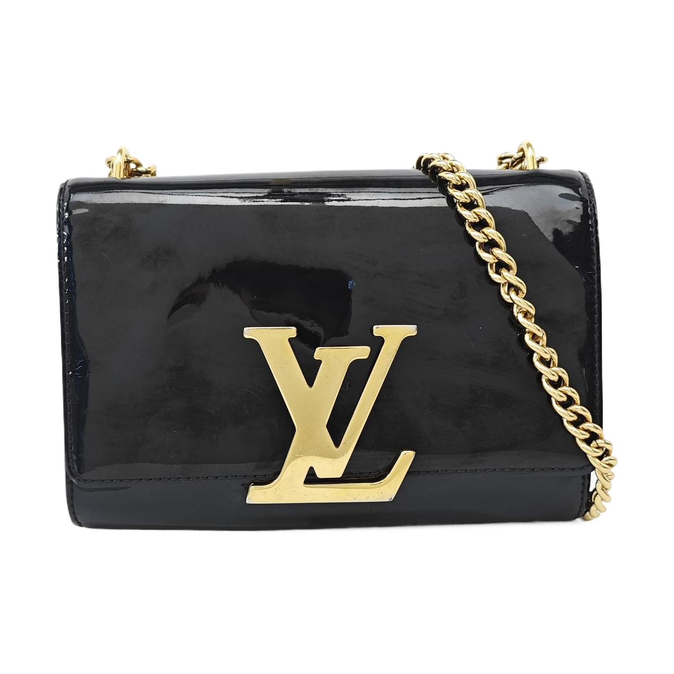 LOUISE PM Patent Leather Black