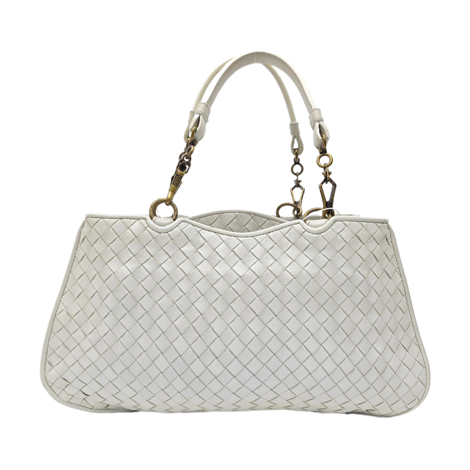 Calfskin Top Handle Bag White