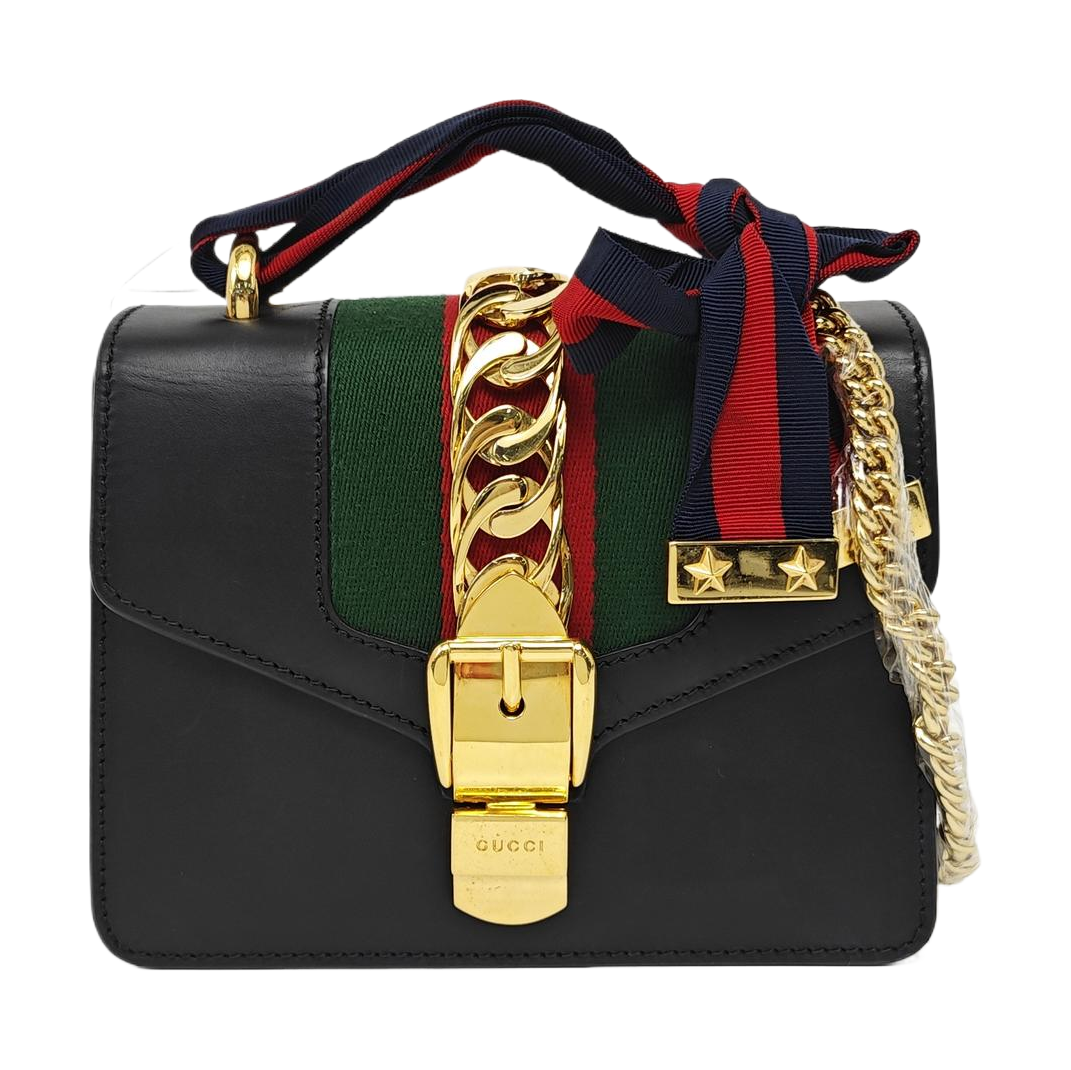 Sylvie Mini Calfskin Black