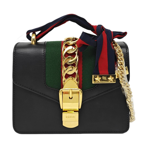 Sylvie Mini Calfskin Black