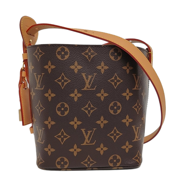 ALL IN BB Monogram Coated Canvas Brown
