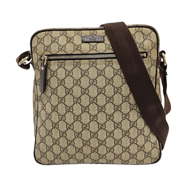 GG Imprime Monogram Coated Canvas Brown