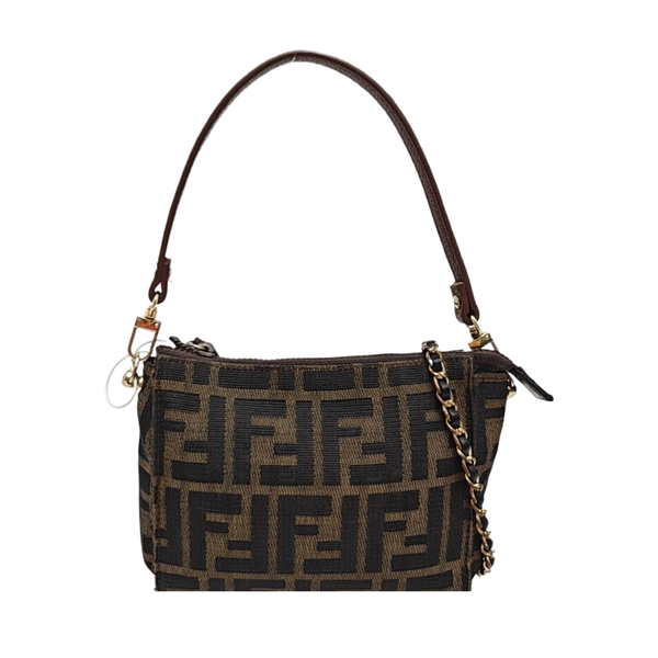 Canvas Clutch Brown