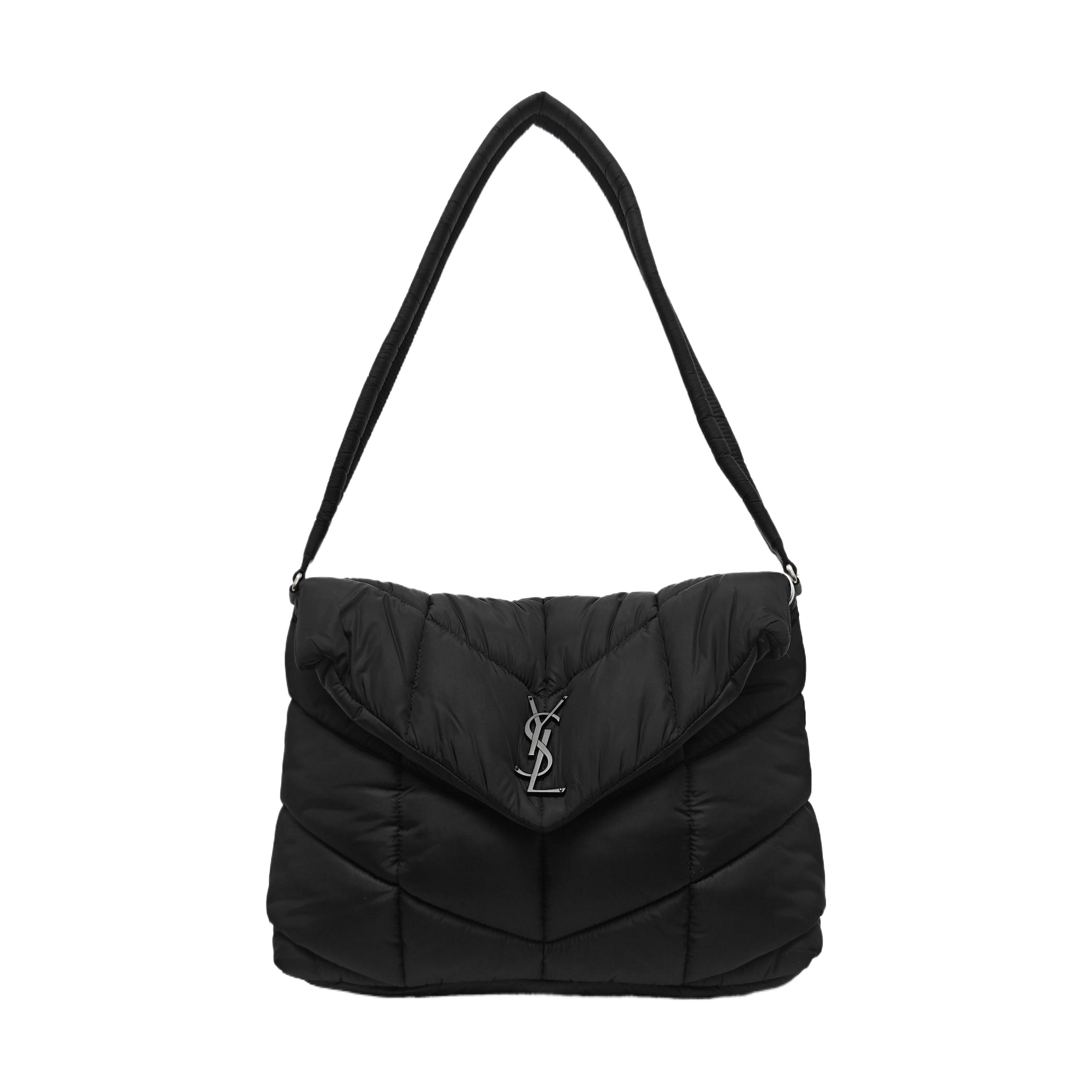 PUFFER Quilted Fabric Black
