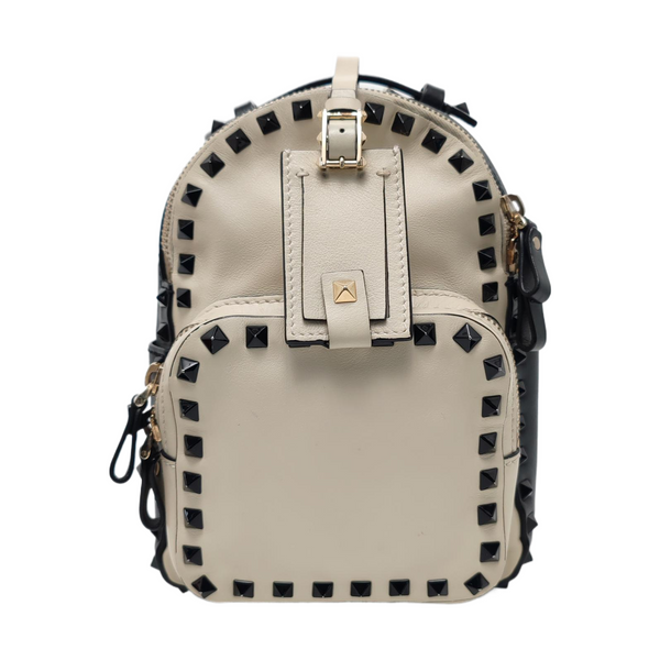 Rockstud Calfskin Beige