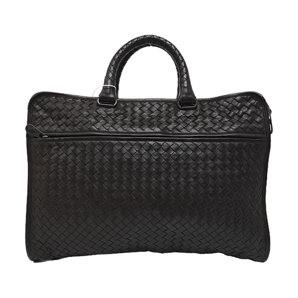 Lambskin Top Handle Bag Brown