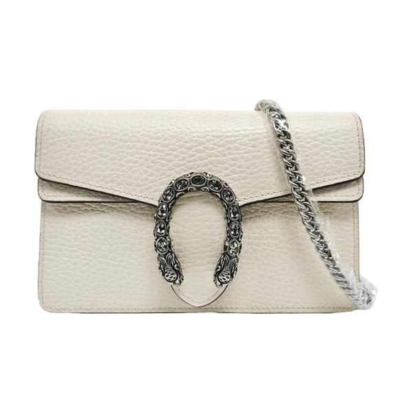 Dionysus Super Mini Calfskin White