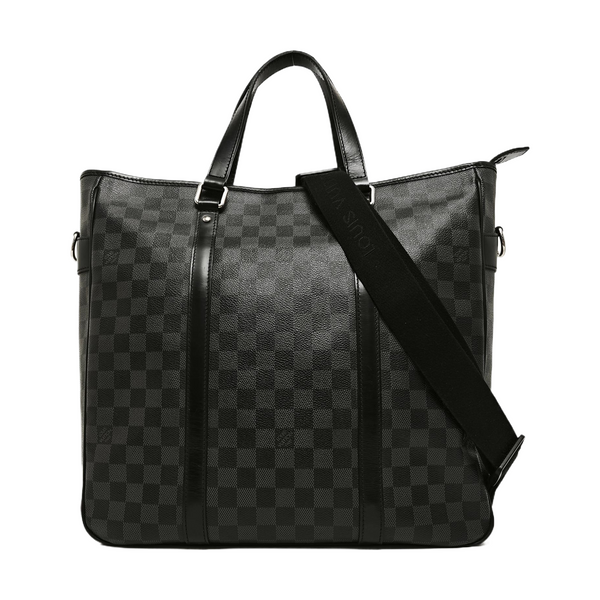 TADAO MM Damier Graphite Coated Canvas Gray