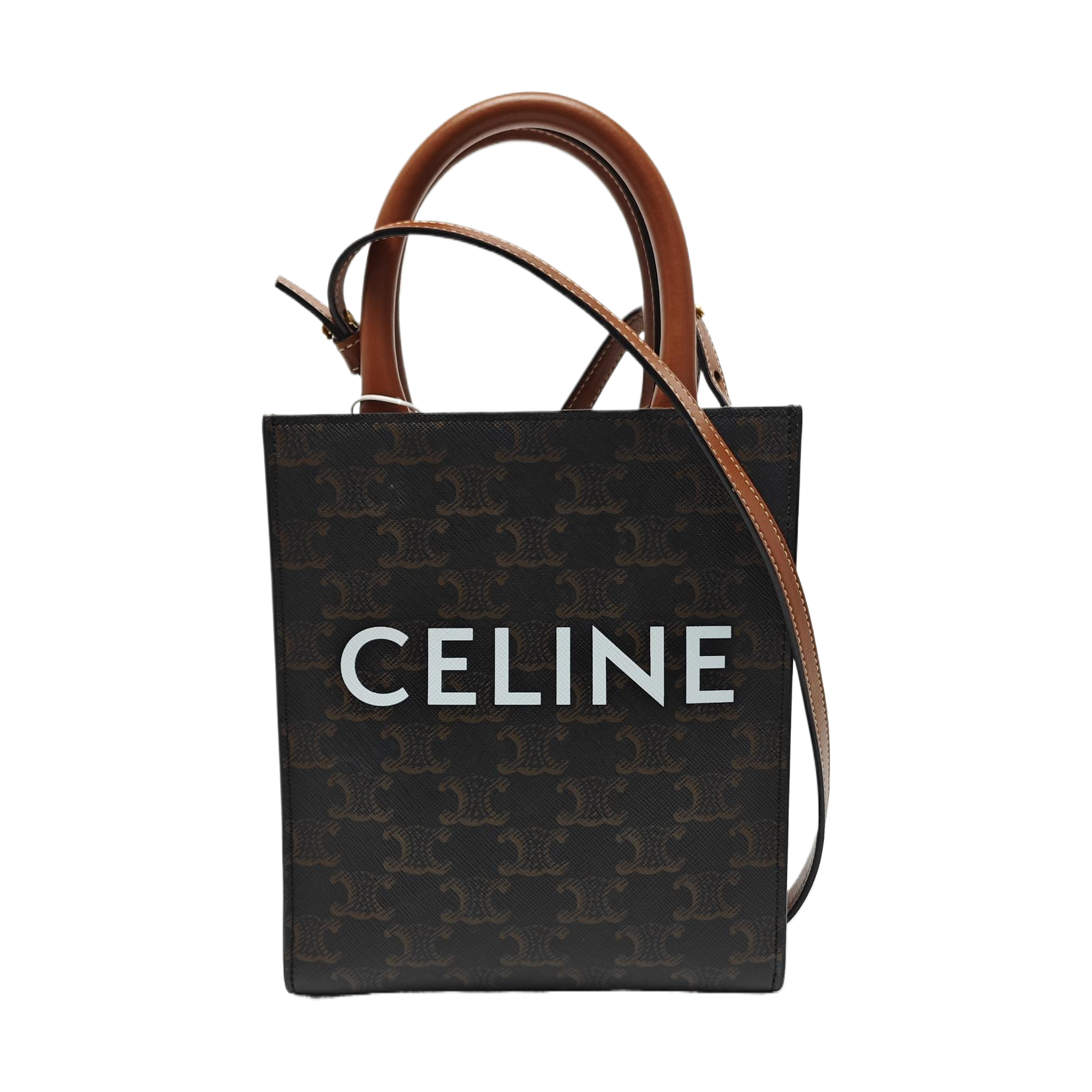 CABAS CELINE Mini Coated Canvas Brown
