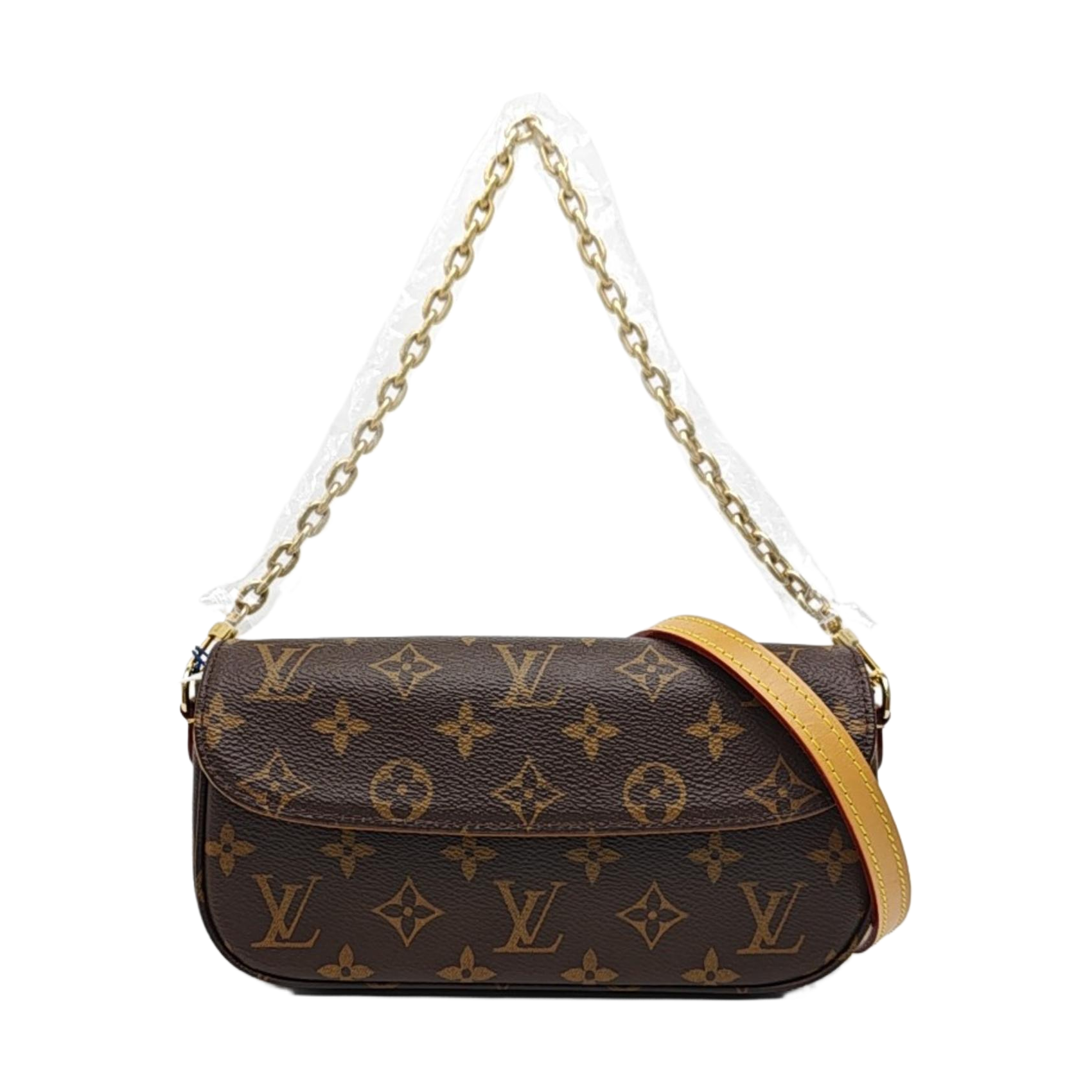 IVY Monogram Coated Canvas Brown
