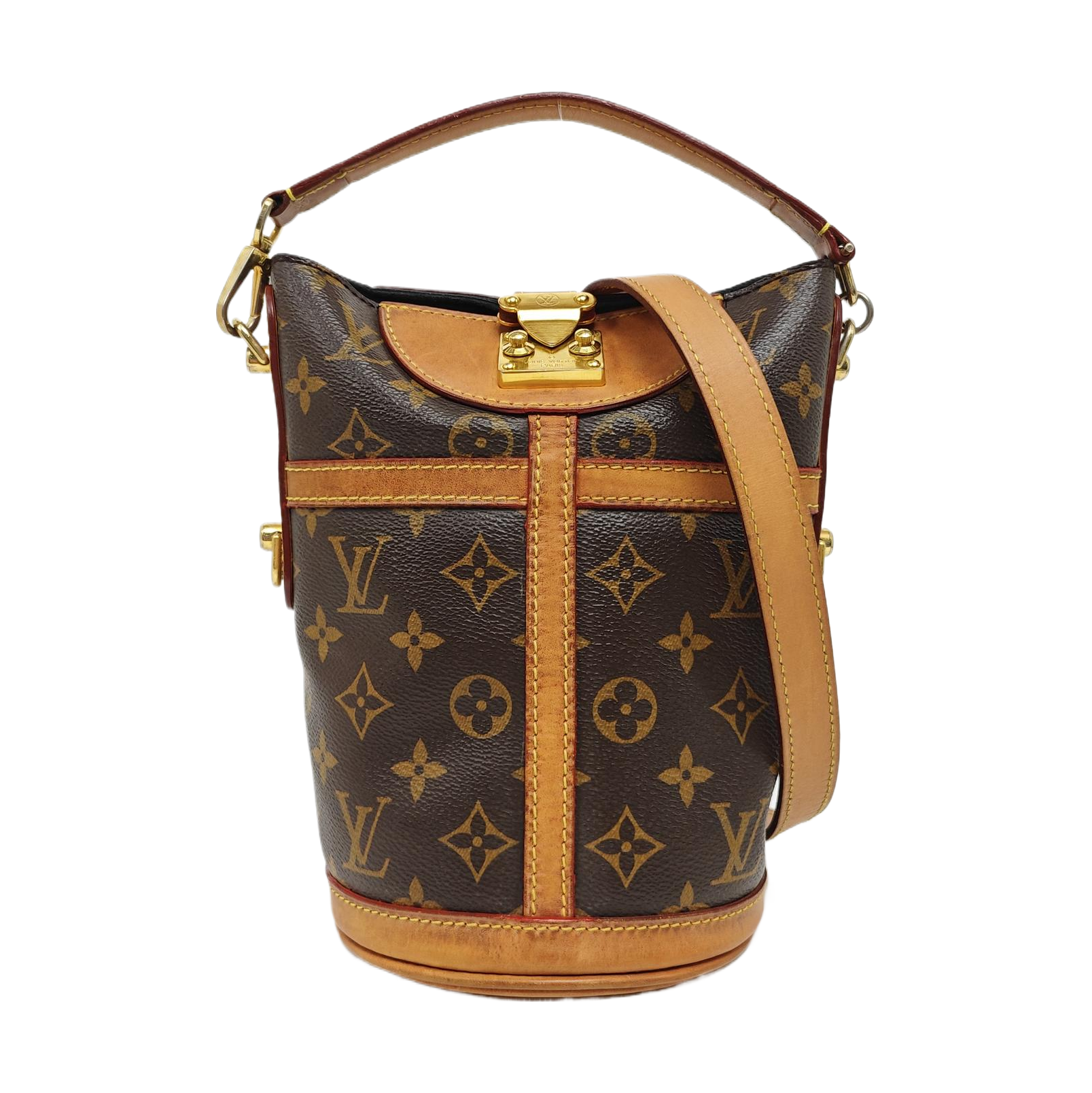 DUFFLE Monogram Coated Canvas Brown