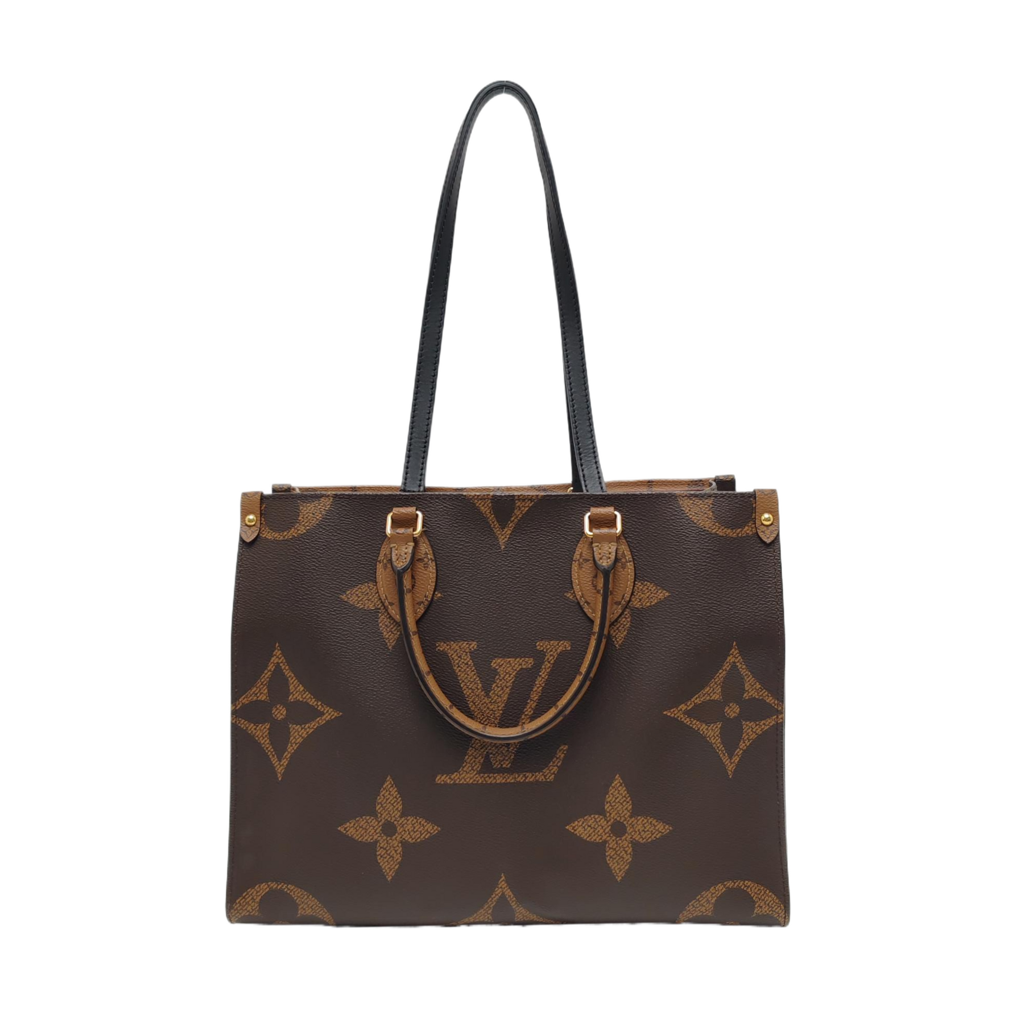ONTHEGO MM Monogram Coated Canvas Brown