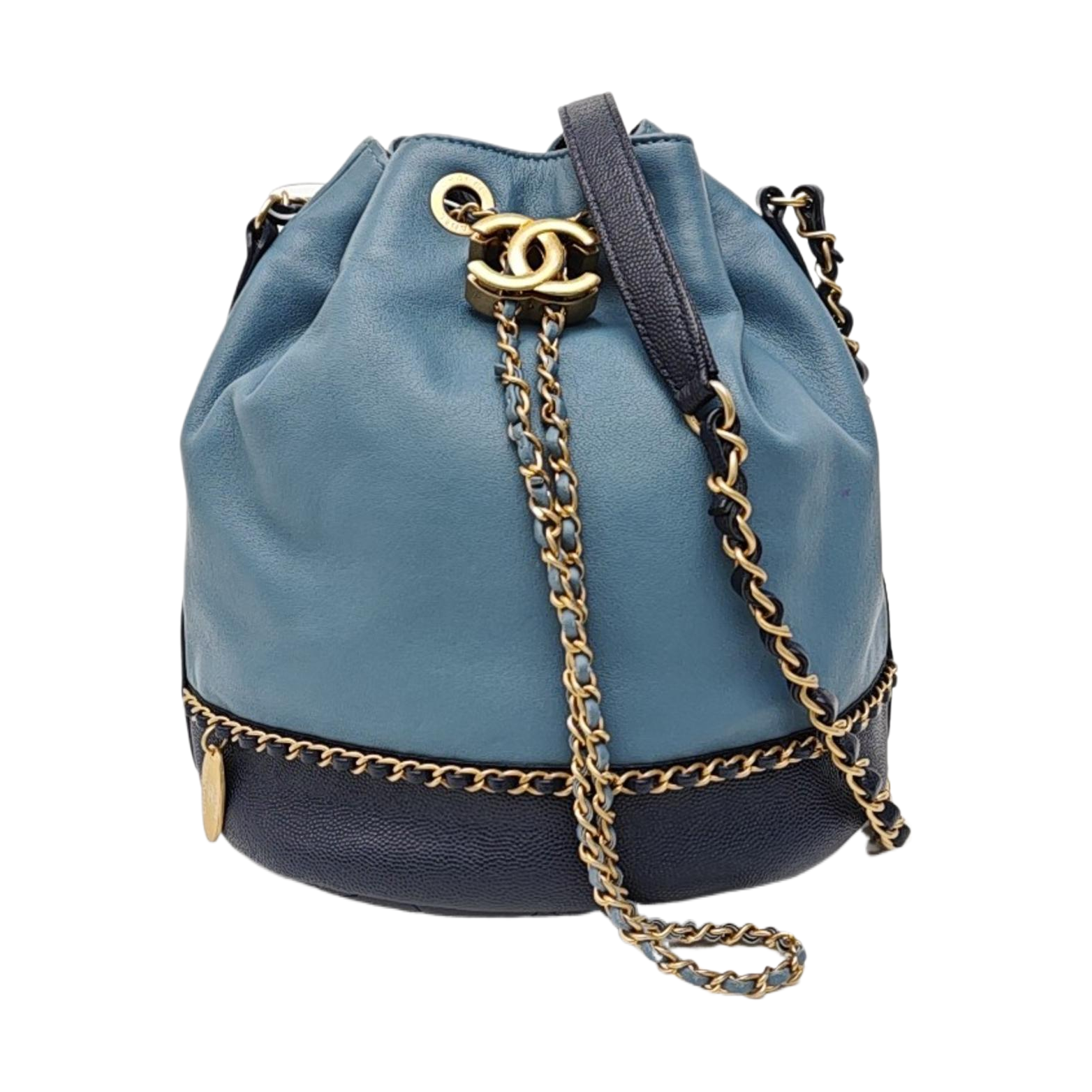 Quilted Lambskin Bucket Bag Multicolor