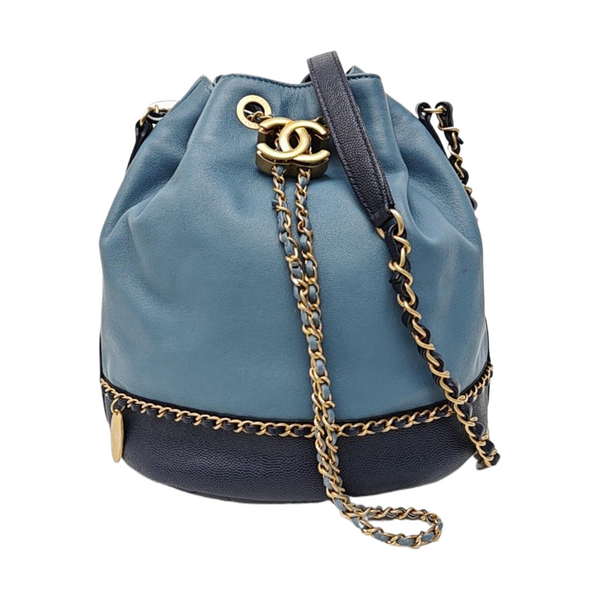 Quilted Lambskin Bucket Bag Multicolor