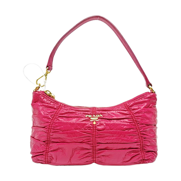 Patent Leather Top Handle Bag Pink