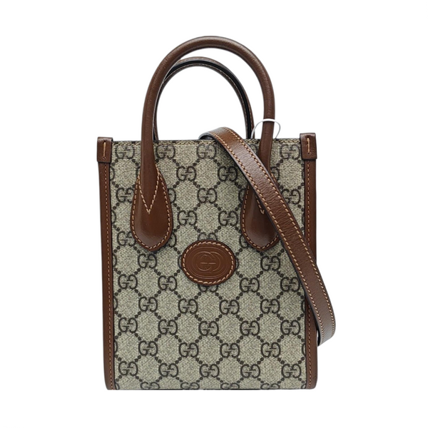 Retro Mini Monogram Coated Canvas Beige