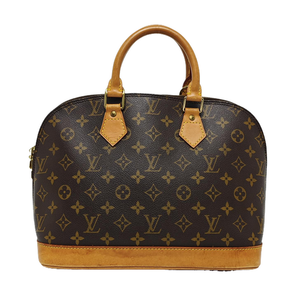 ALMA PM Monogram Coated Canvas Brown