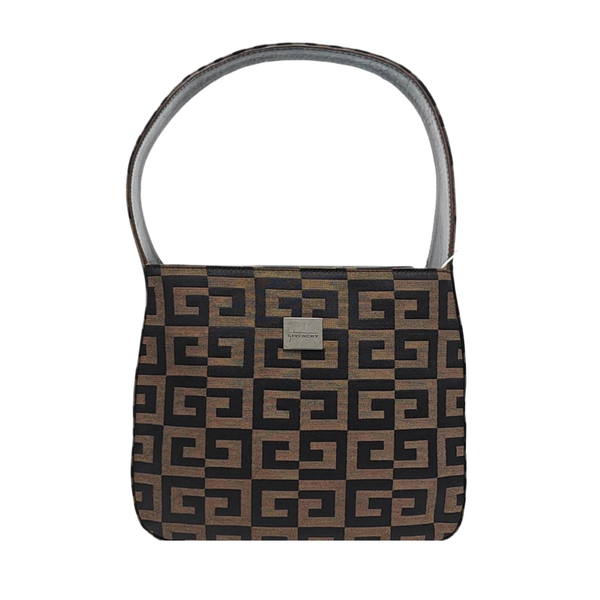 Canvas Top Handle Bag Brown