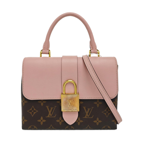 LOCKY BB Monogram Coated Canvas Pink