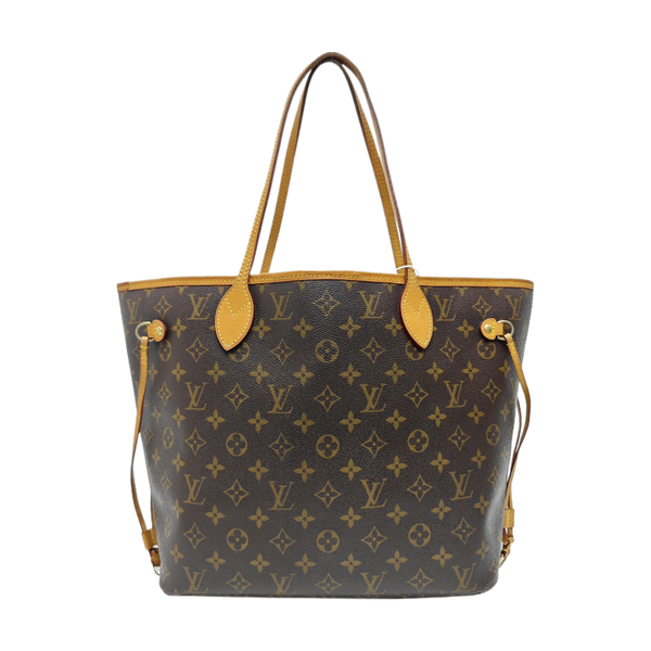 NEVERFULL MM Monogram Coated Canvas Brown