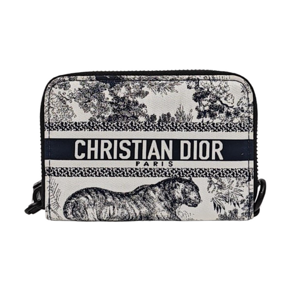 Diortravel Special Material White Wallet