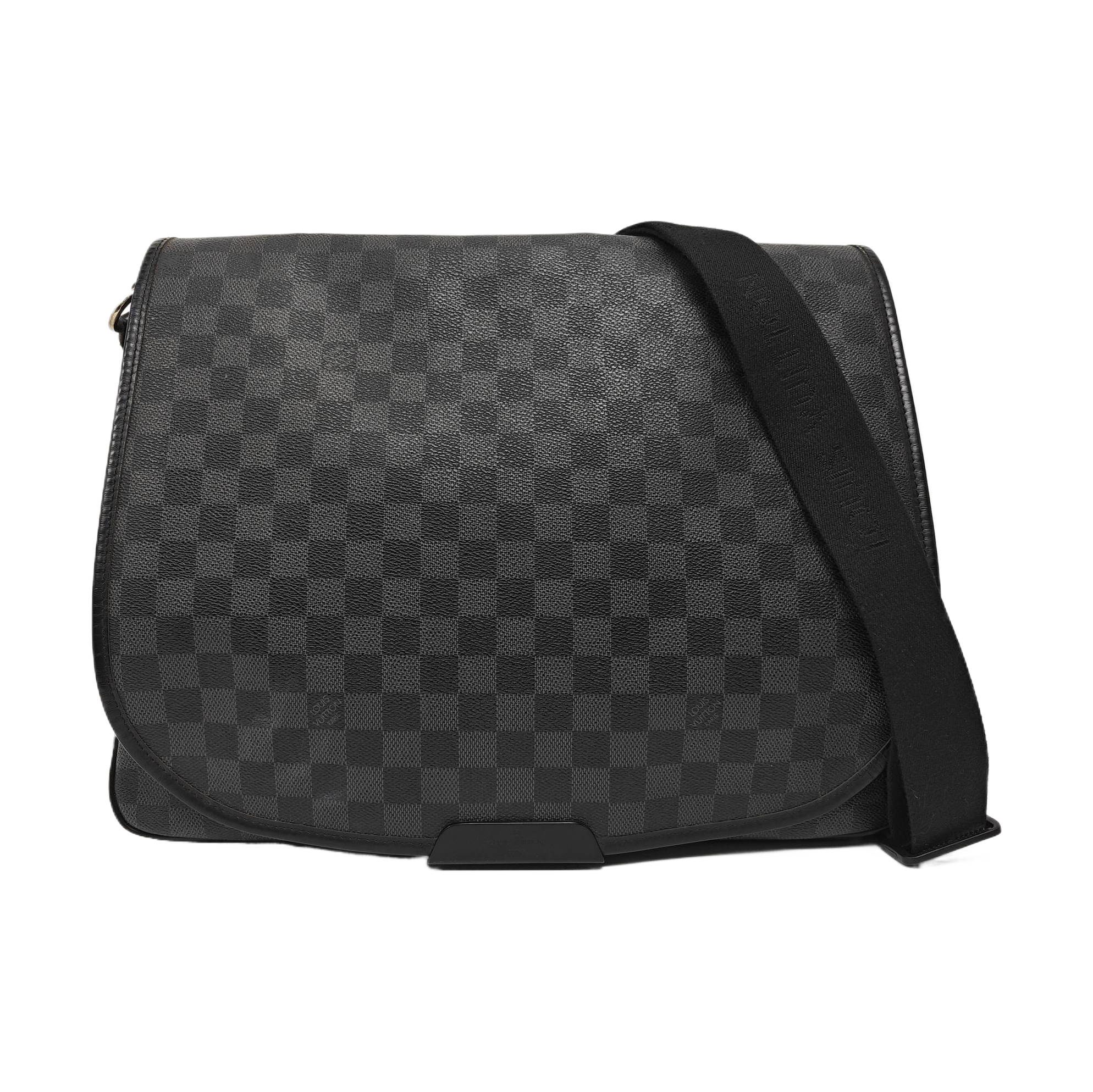 DANIEL GM Damier Graphite Coated Canvas Gray