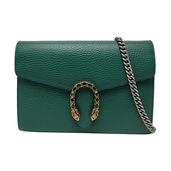 Authenticated pre-owned  Dionysus Mini Calfskin Green - Crossbody Bag at Looply