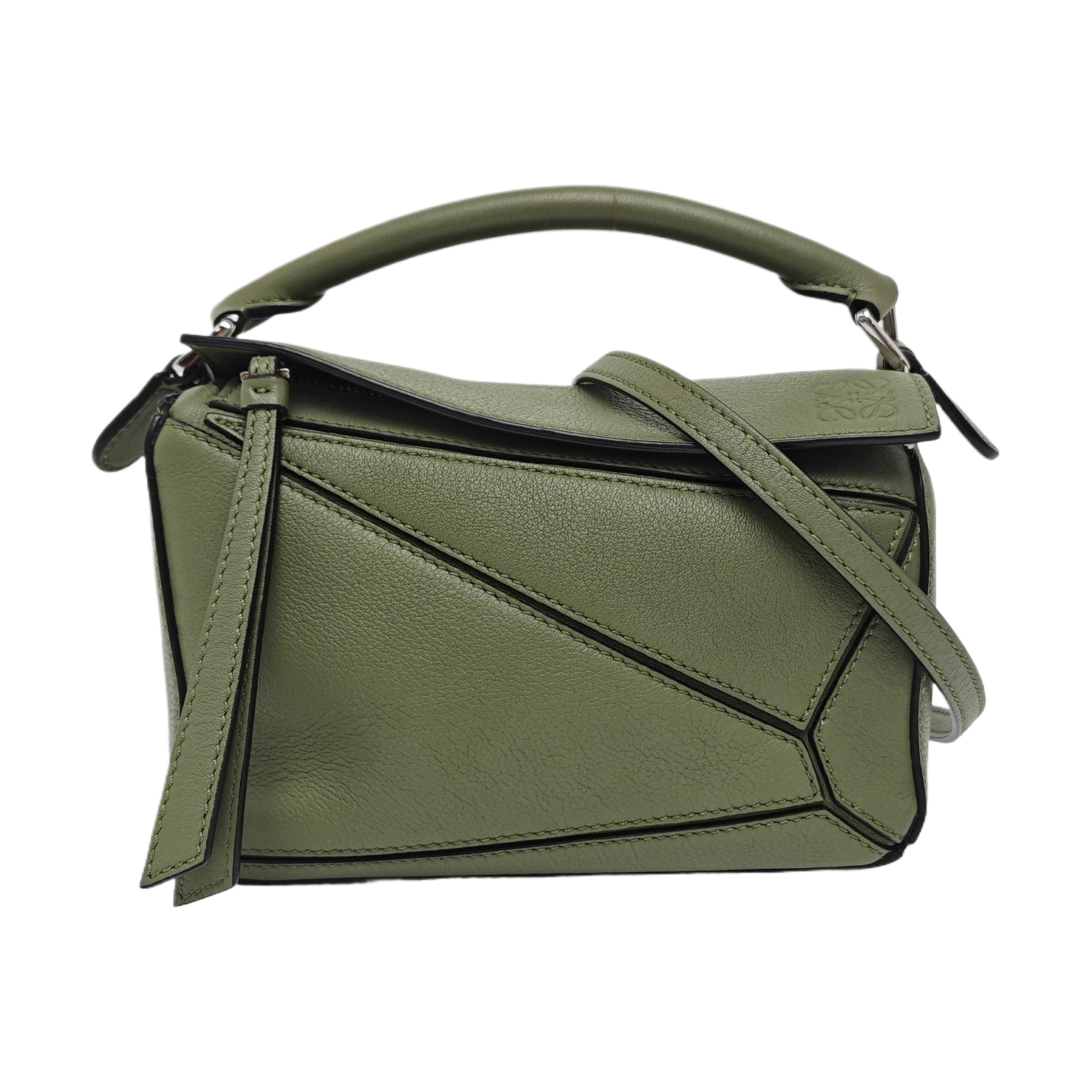 Puzzle Mini Calfskin Green