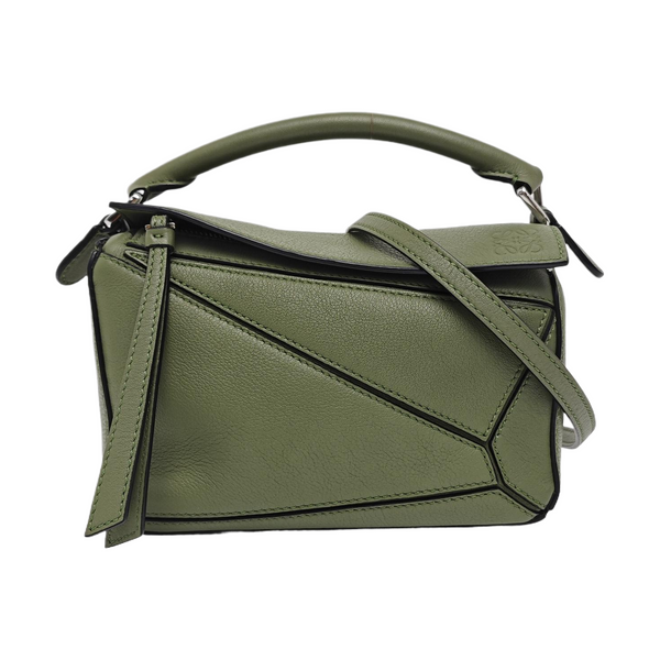 Puzzle Mini Calfskin Green