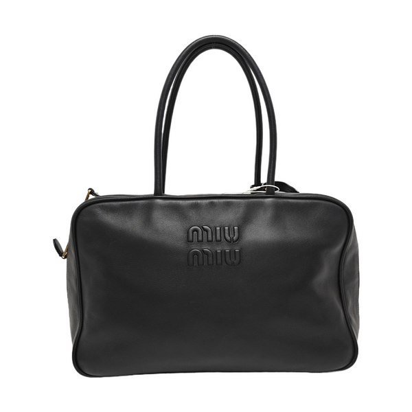 Beau Large Calfskin Black