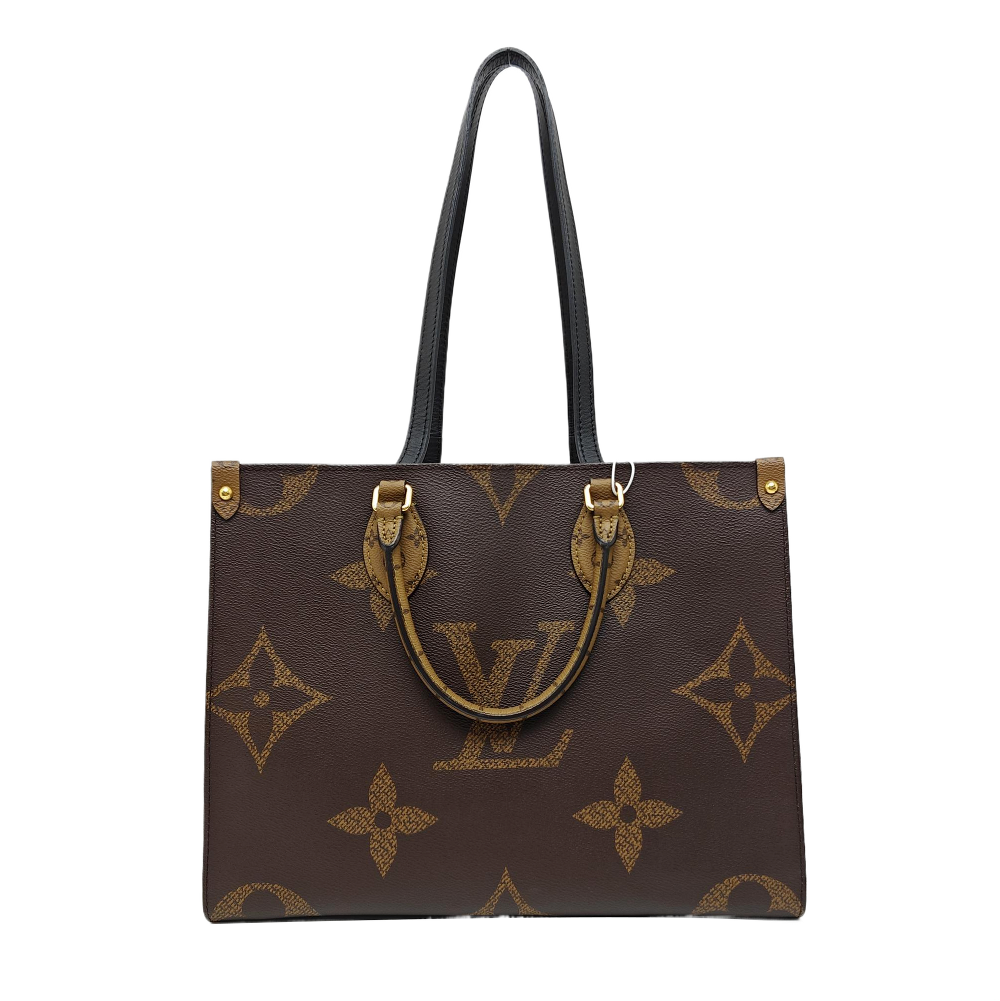 ONTHEGO MM Monogram Coated Canvas Brown