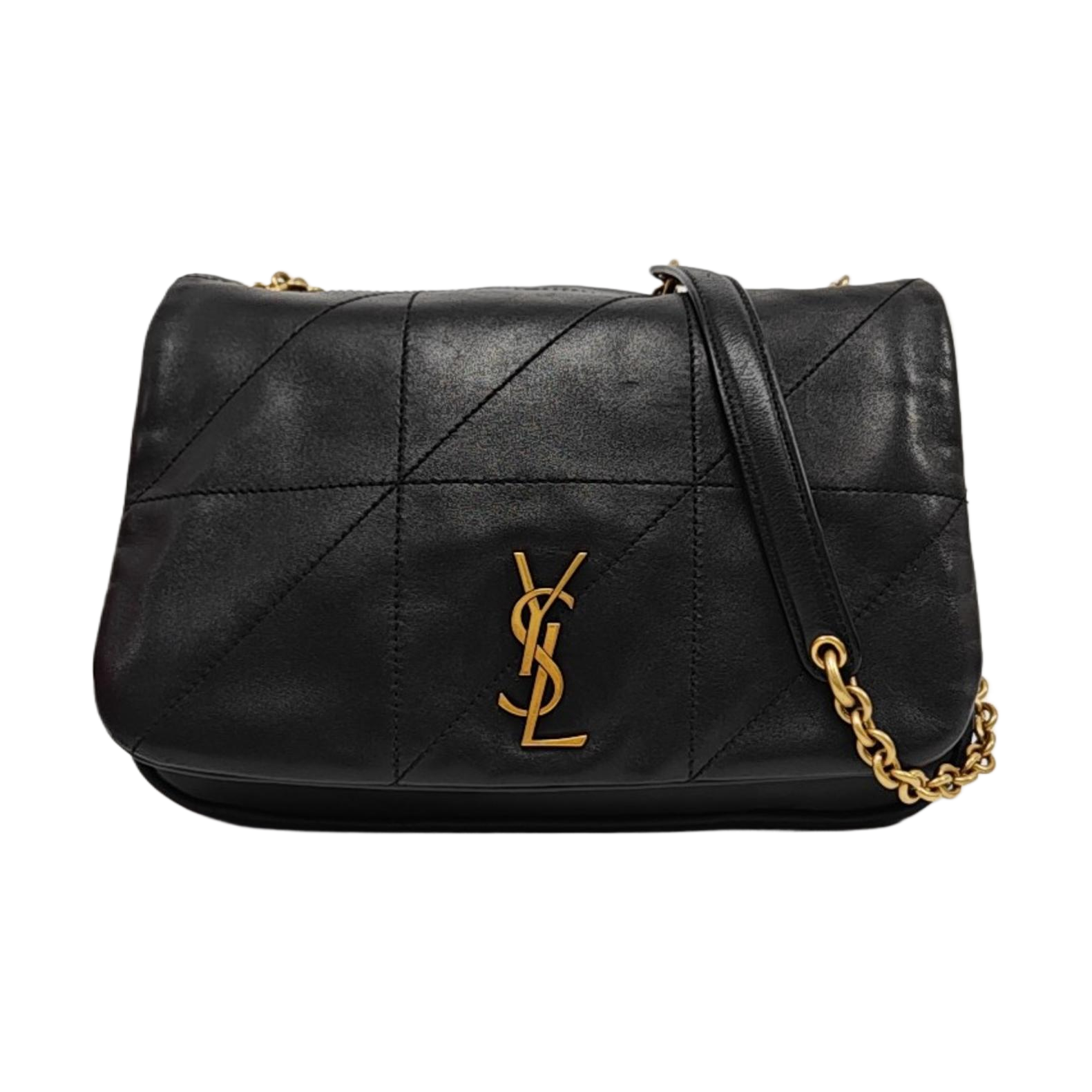 JAMIE Small Quilted Lambskin Black