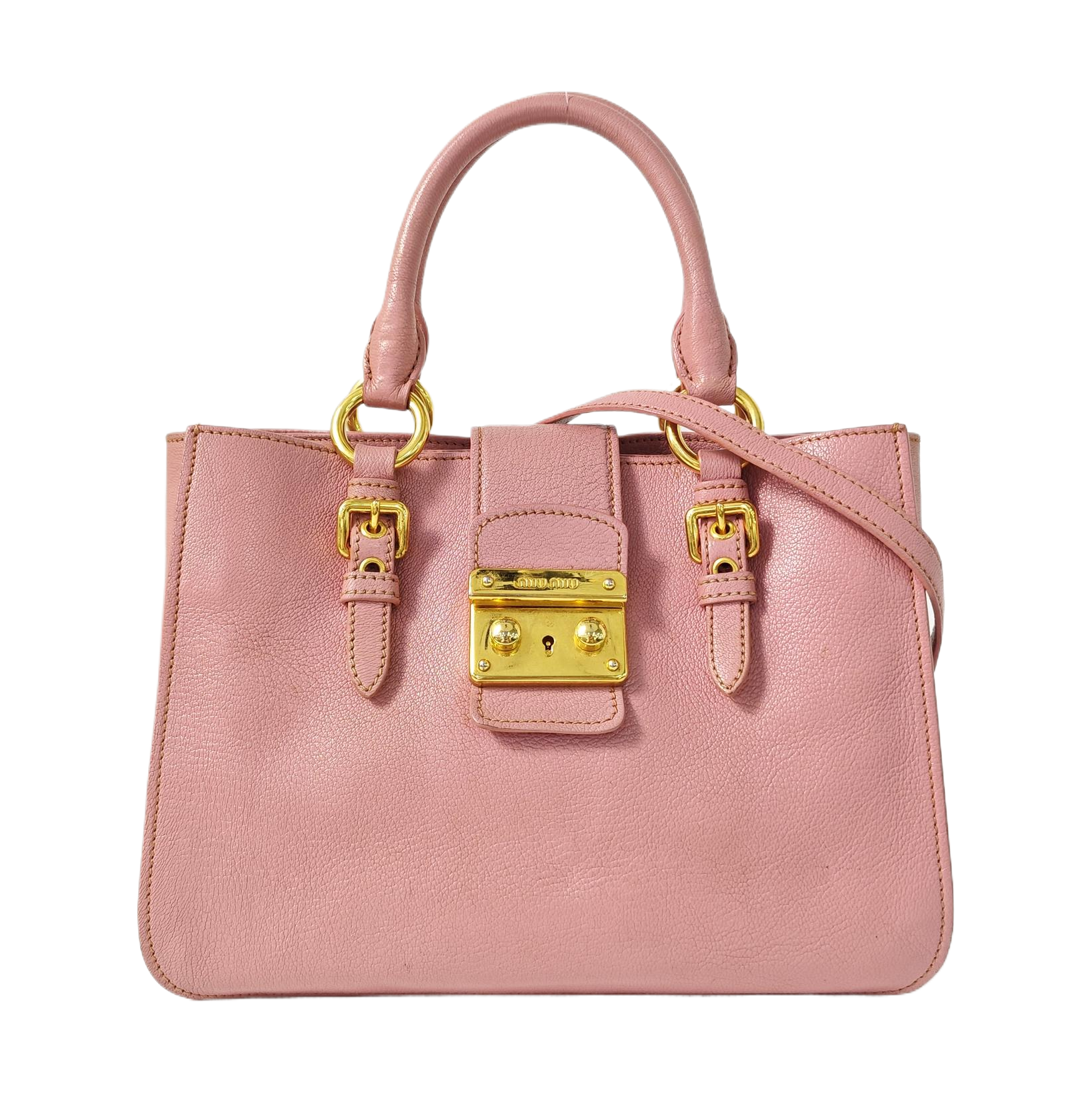 Calfskin Tote Bag Pink