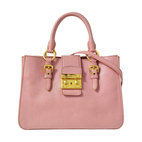 Calfskin Tote Bag Pink