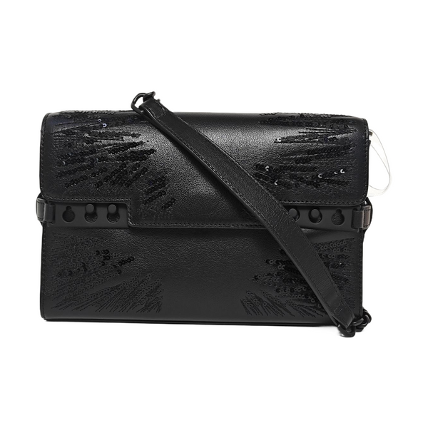 Calfskin Shoulder Bag Black