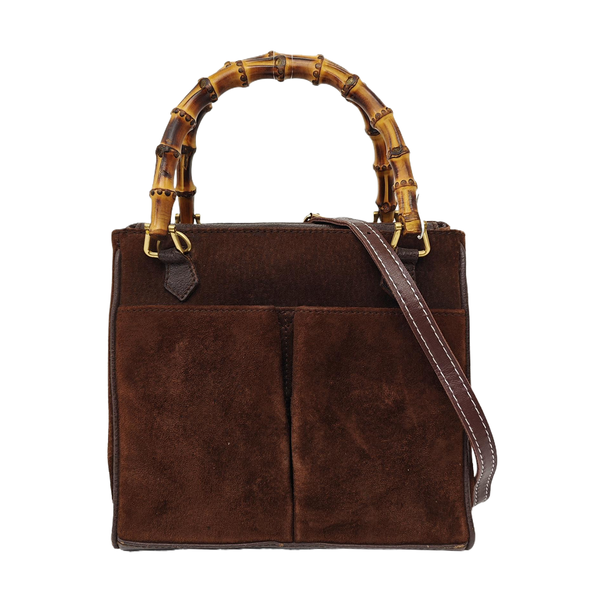 Suede Tote Bag Brown