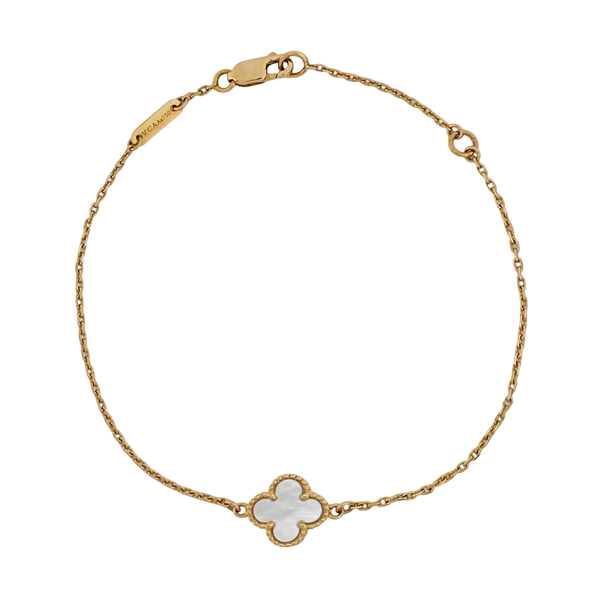 Sweet Alhambra 18k Gold Bracelet