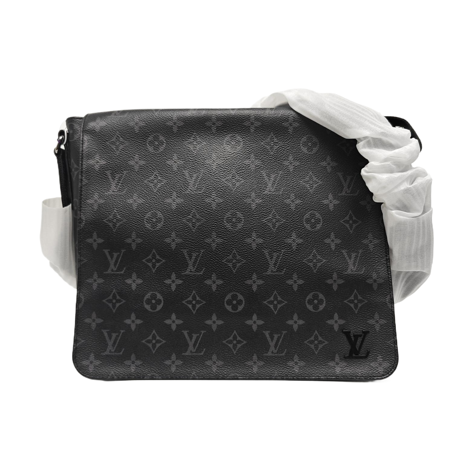 DISTRICT MM Monogram Coated Canvas Black
